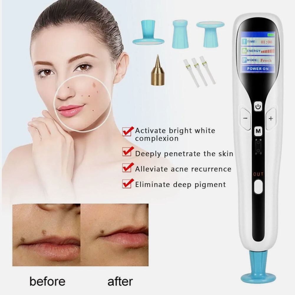 Newest USB Rechargeable Plasma Beauty Pen Skin Adjustment with Multiple Tips