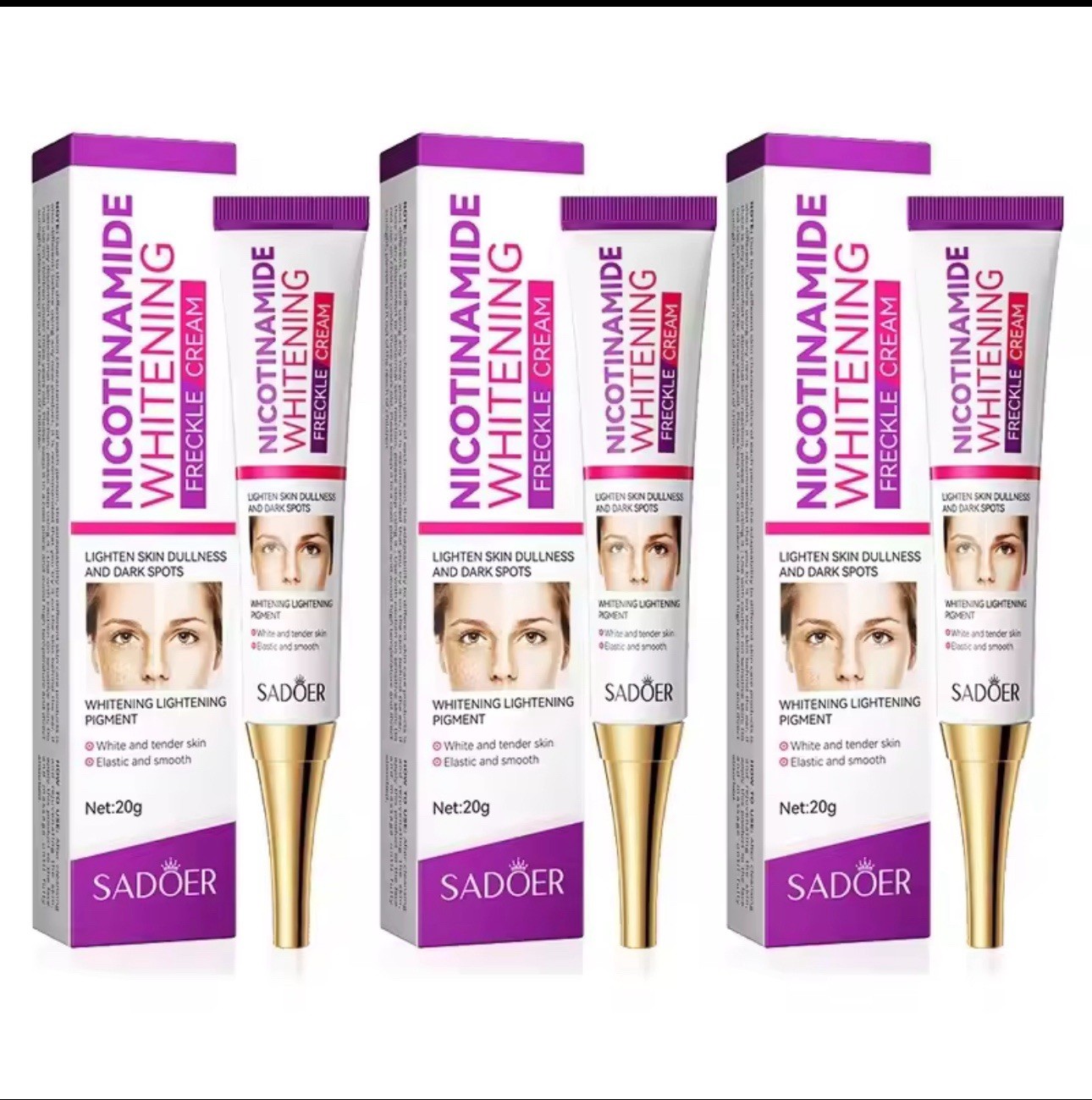 3 Freckle Removal Nicotinamide Whitening Face Cream Moisturizing Brightening 20g