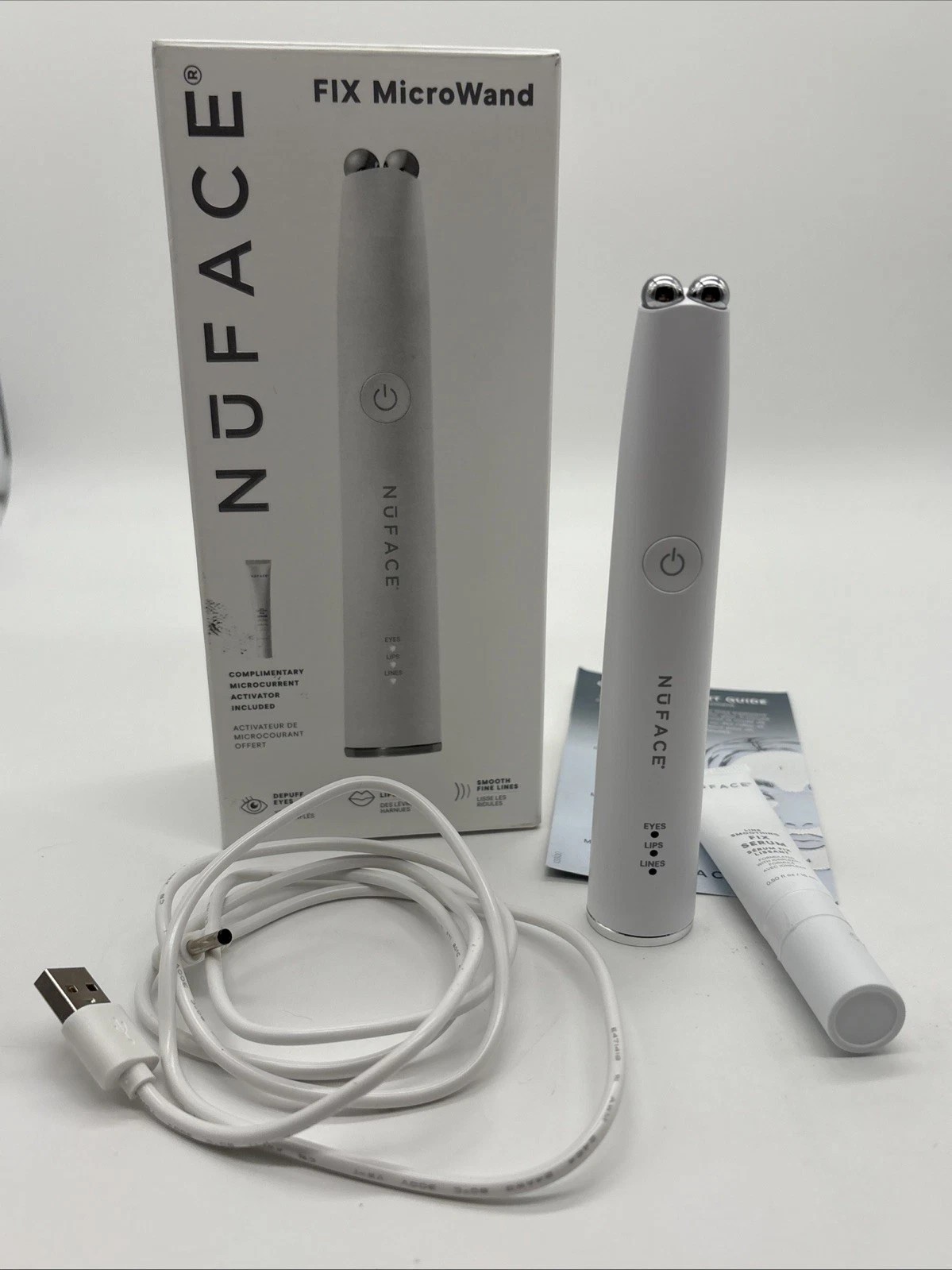 NuFACE FIX MicroWand Eyes, Lips & Lines Microcurrent Anti-Aging Device