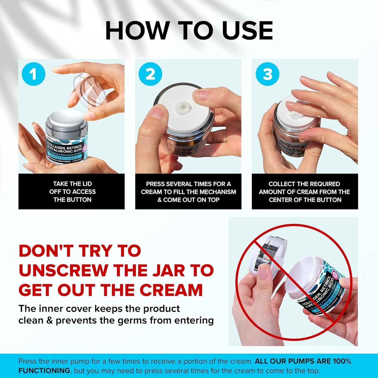 SimplyVital Face Moisturizer Collagen Cream – Anti Aging Neck and Décolleté -…