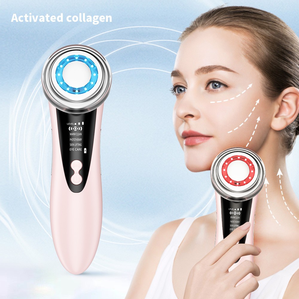 5in1 RF EMS Radio Frequency Facial Massager LED Photon Skin Rejuvenation Device