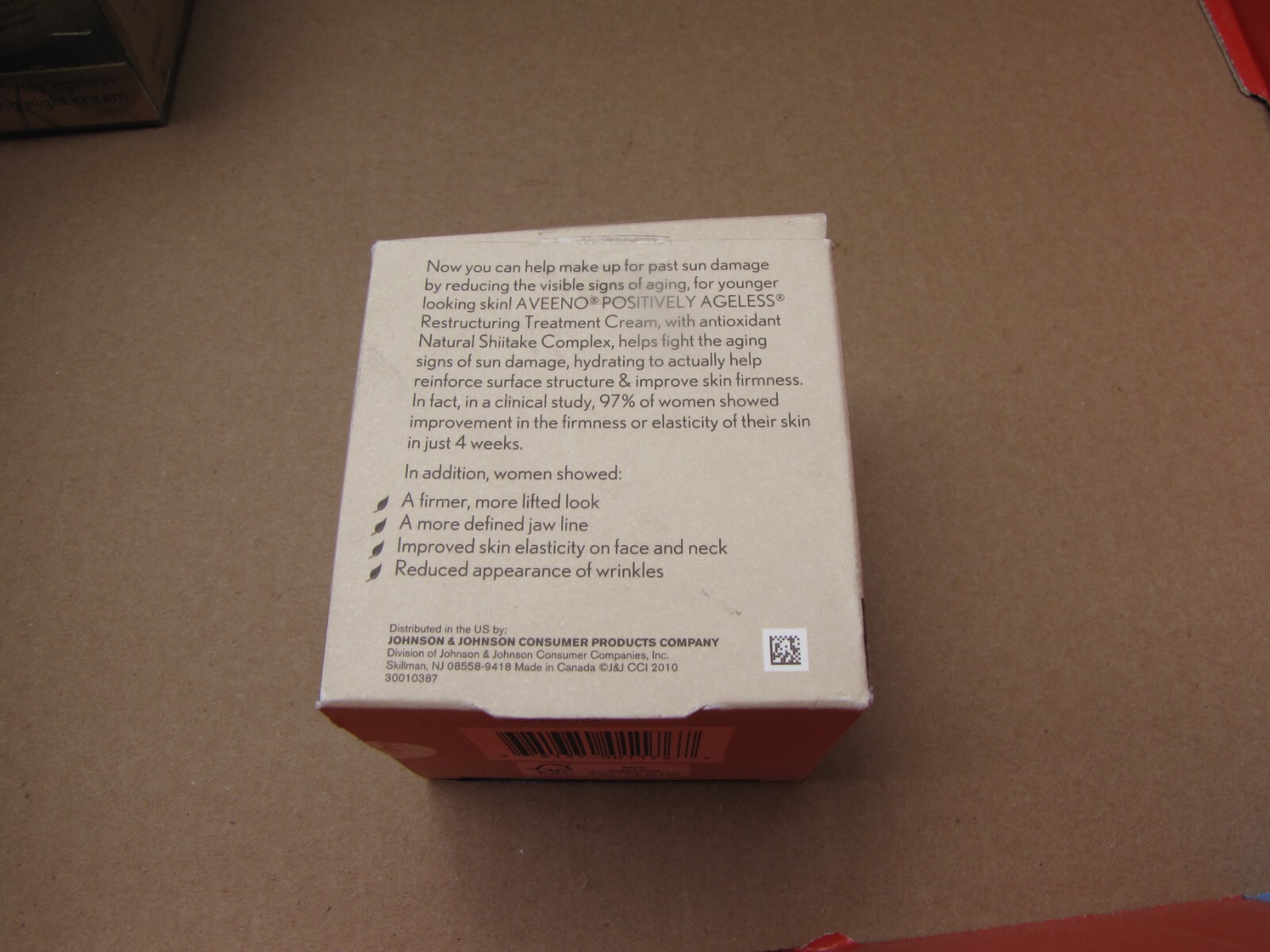 1 AVEENO RESTRUCTURING TREATMENT CREAM FIRM 1.7 OZ RARE DISCONTINUED BOX DAMAGE