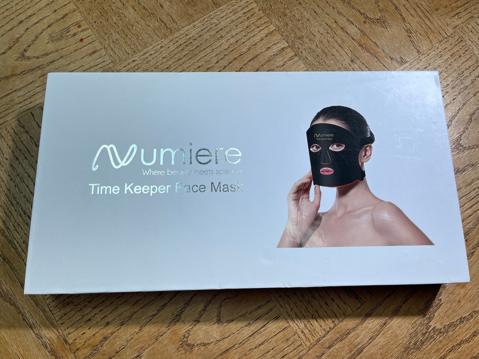 Numiere Time Keeper LED Face Mask Blue Red NIR Light Therapy Open Box