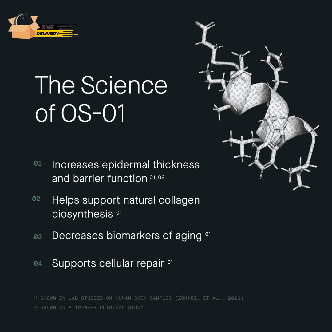 FACE OS-01 Peptide Topical Supplement | Skin Longevity Age Reversal Moi