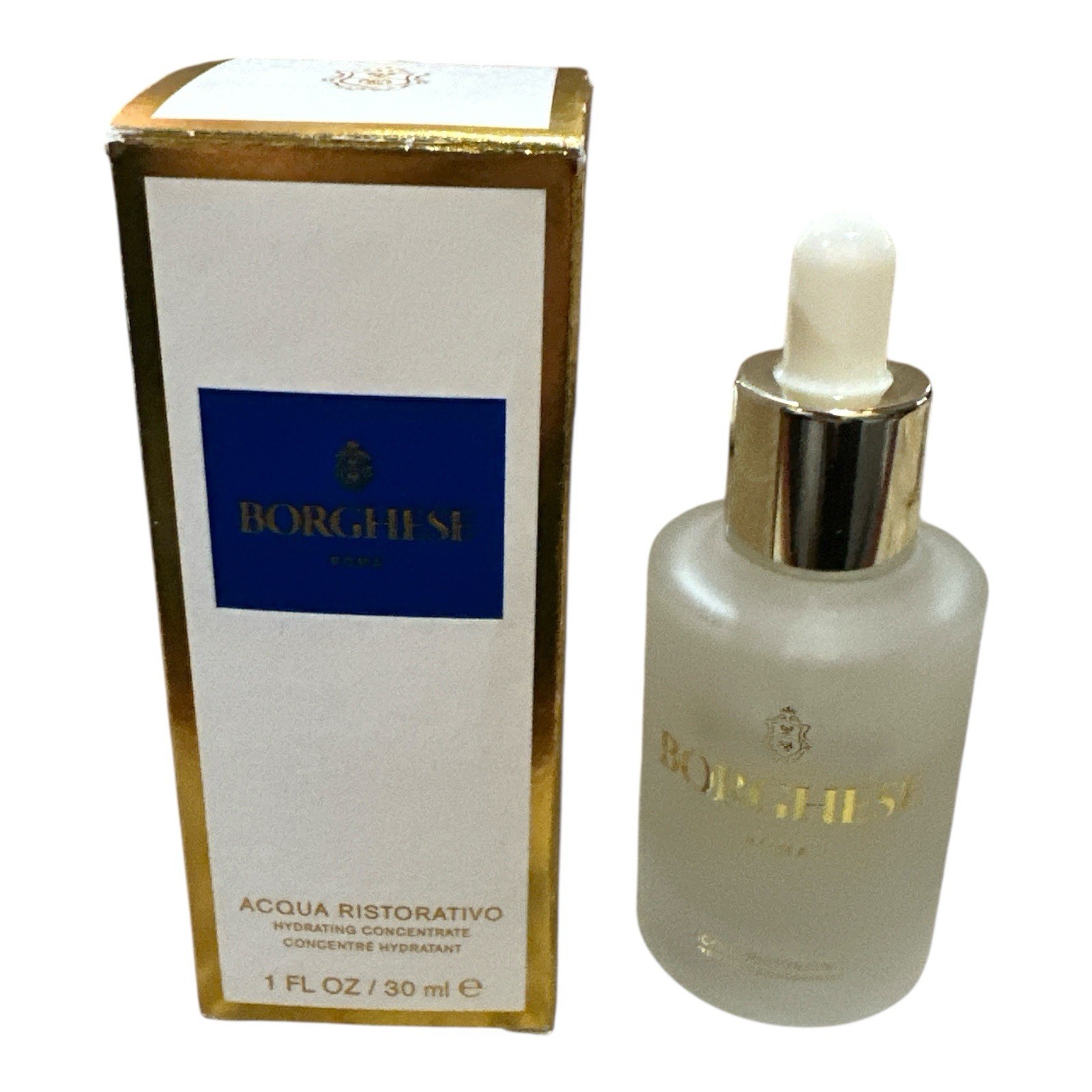 Borghese Acqua Ristorativo Hydrating Concentrate Serum 1oz/30ml New With Box