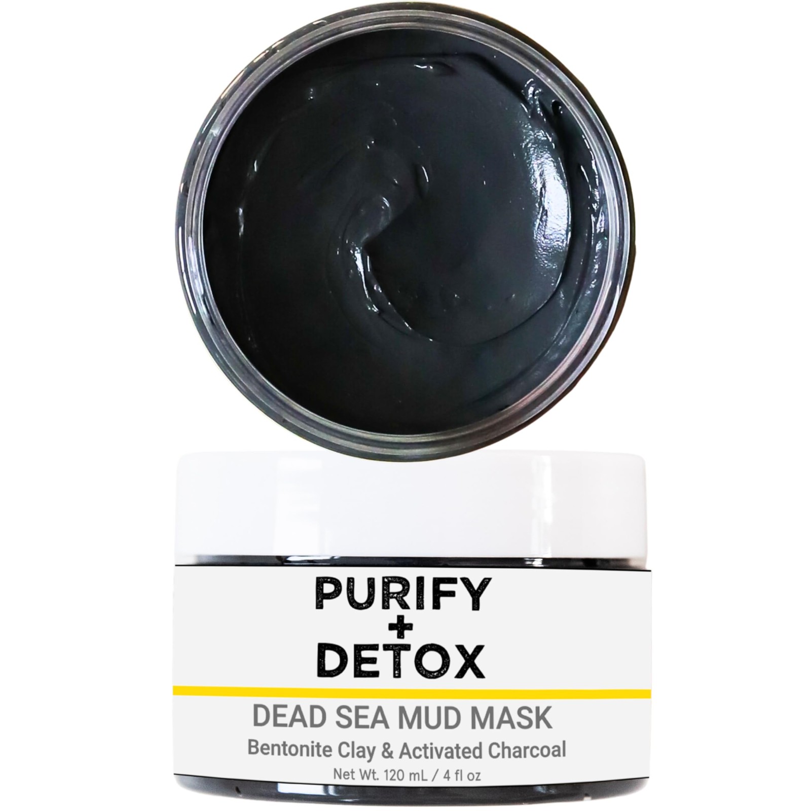 Activated Charcoal Mud Mask with Bentonite Clay for Men and Women – Toning Tr…