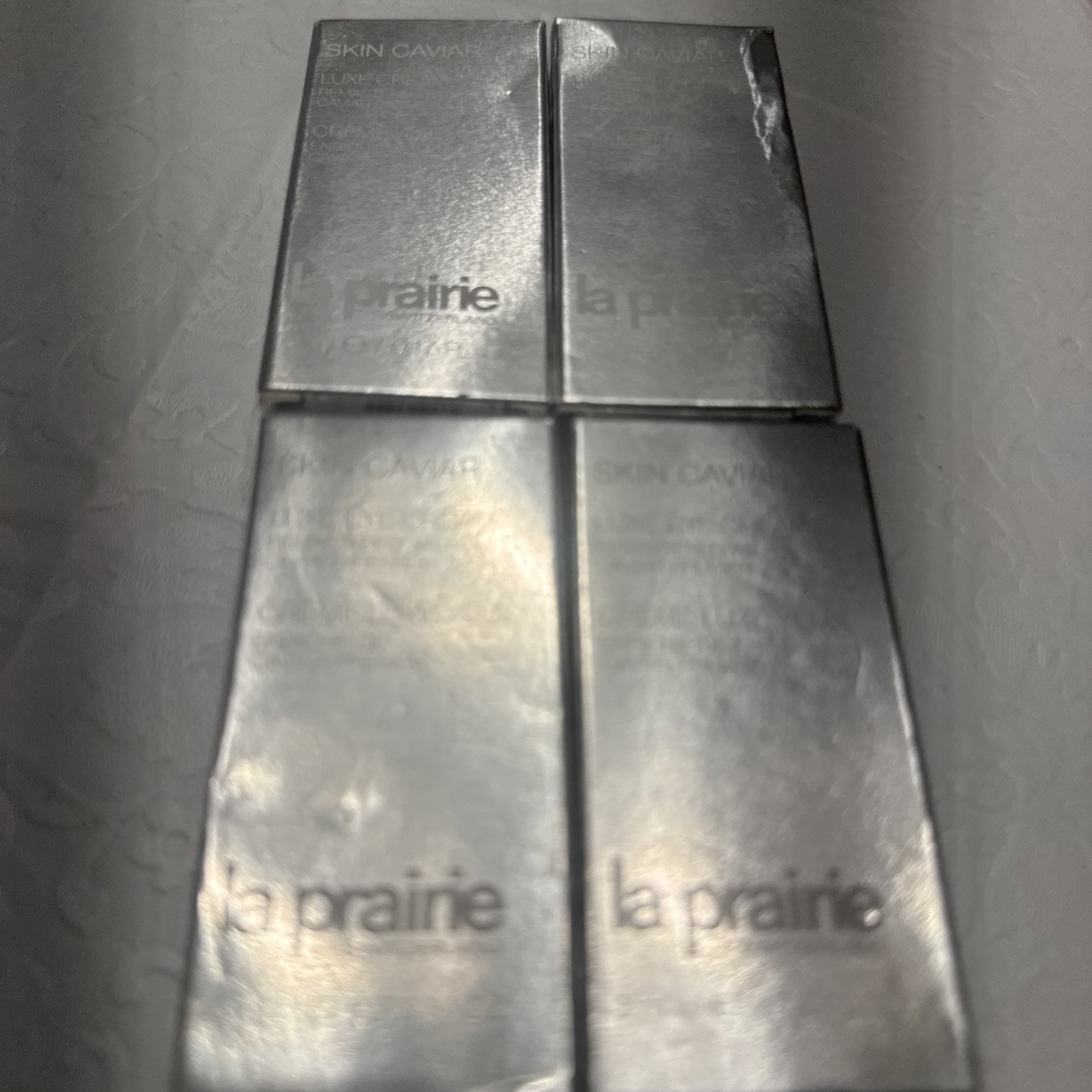 4x La prairie Skin Caviar Luxe Eye Cream 3 Ml Each Fresh Enriched With Primer