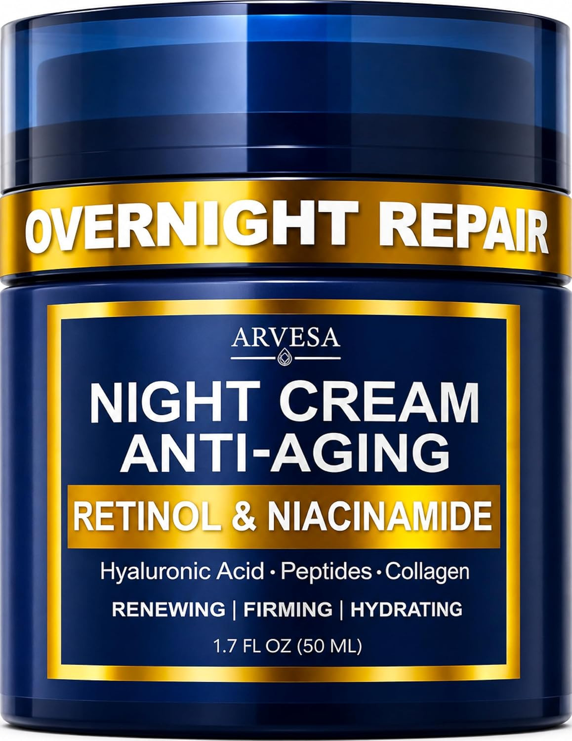 Night Cream for Women anti Aging – Night Moisturizer for Face with Retinol, Pept