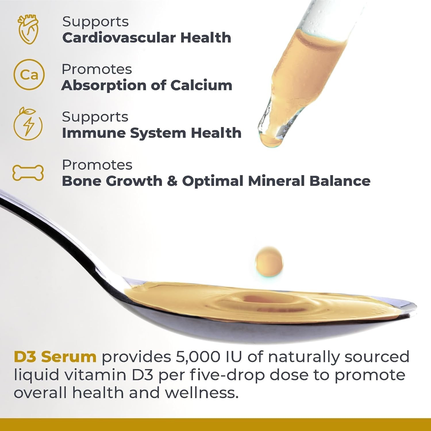 «Premier Research Labs Vitamin D3 Serum – Liquid Vitamin D Oil Drops for Adult..