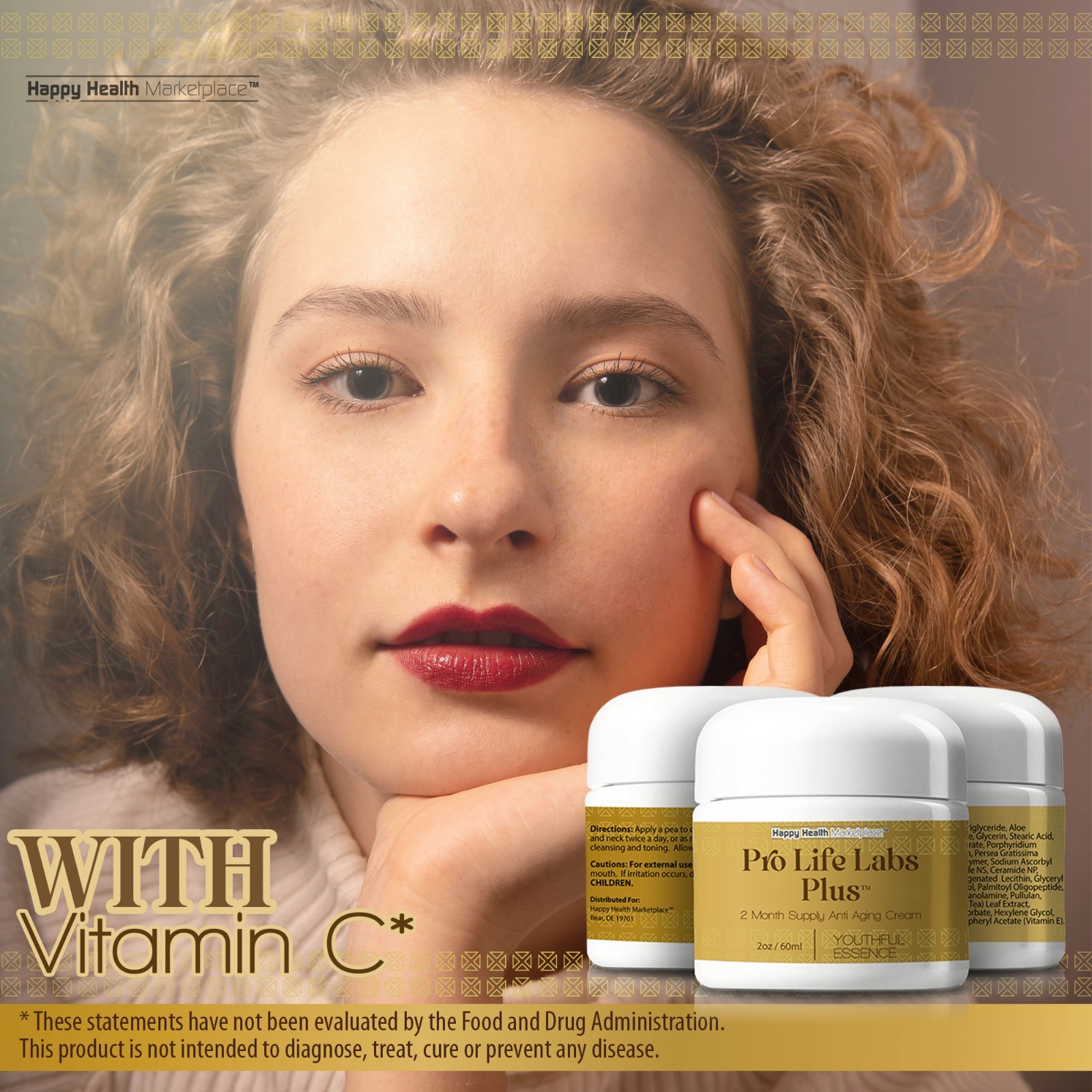 Pro Life Labs Plus – 2 Month – Our Best Wrinkle Cream – Premium Anti Aging Cream