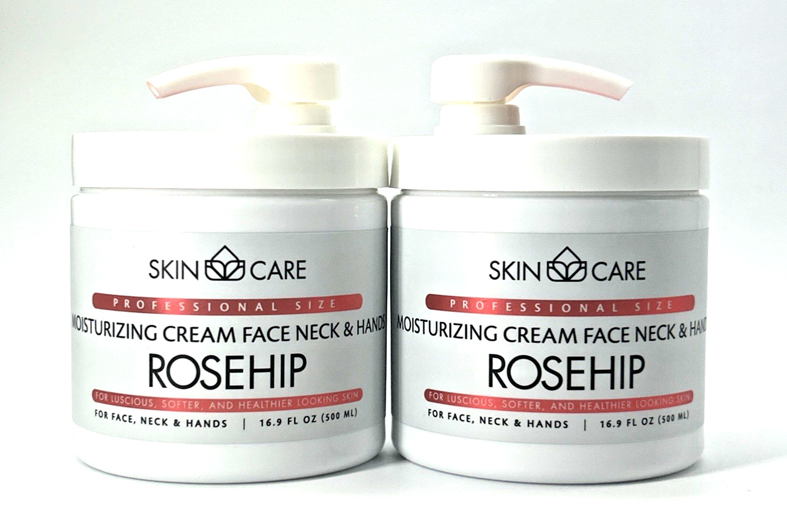 2 Pack SkinCare Professional Size Rosehip 3-in-1 Cream 16.9oz Face Neck Hands
