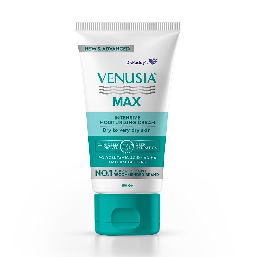 Dr Reddy Venusia Max Cream 150g – 4D Hyaluronic Acid & Polyglutamic Acid