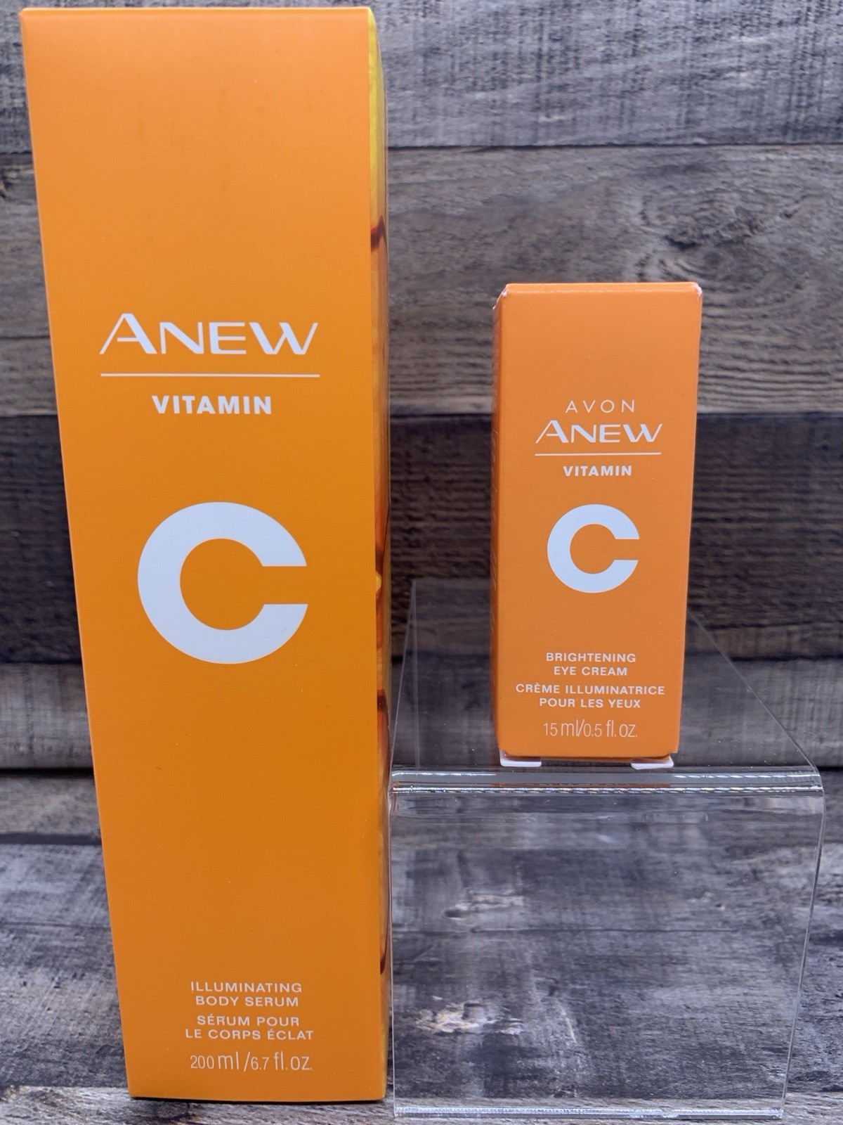 Avon ANEW Vitamin C Illuminating Body Serum 6.7oz + FREE Eye Cream NEW