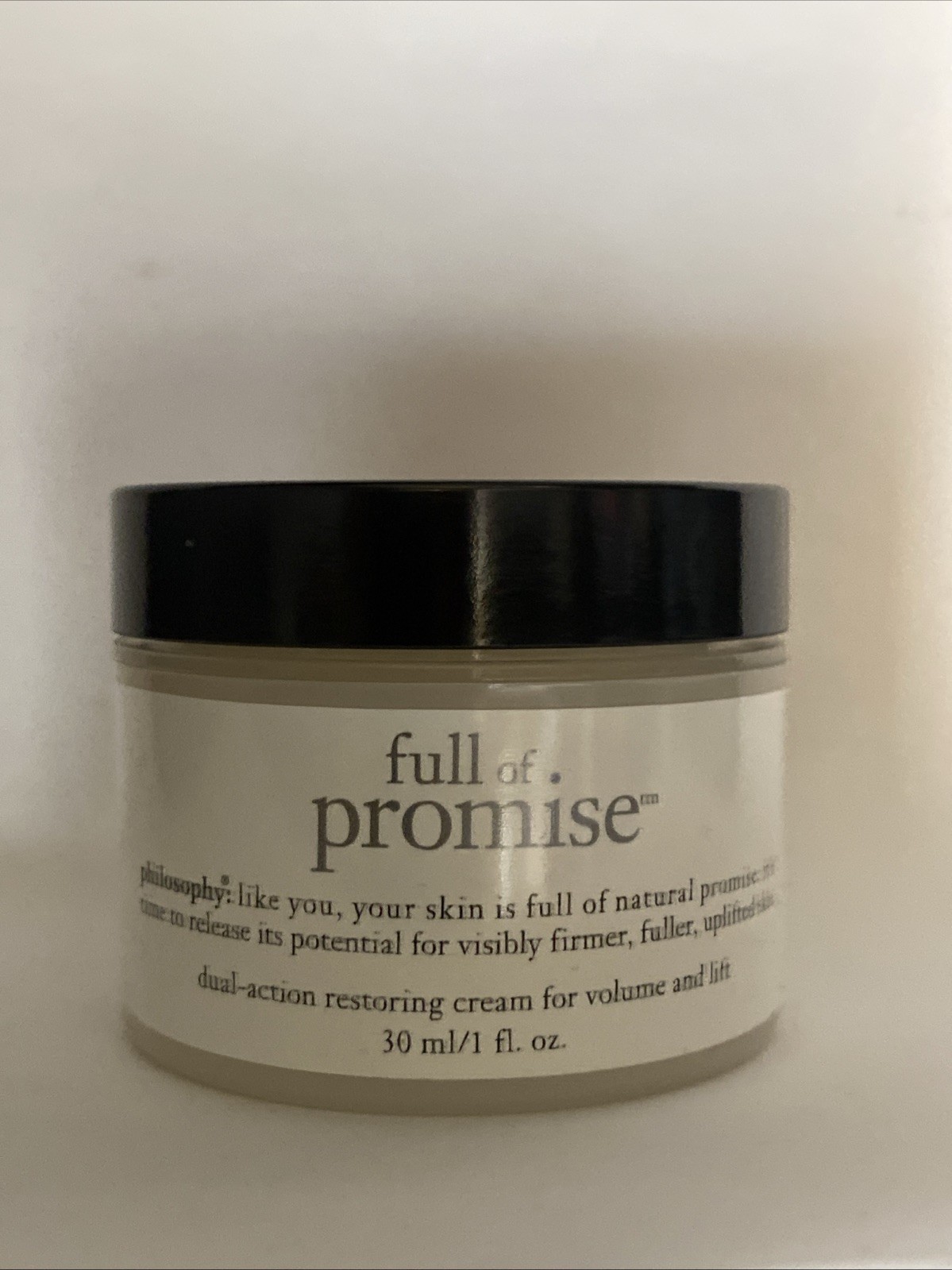 NEW SEALED PHILOSOPHY FULL OF PROMISE DUAL ACTION RESTORING CREAM 1 OZ