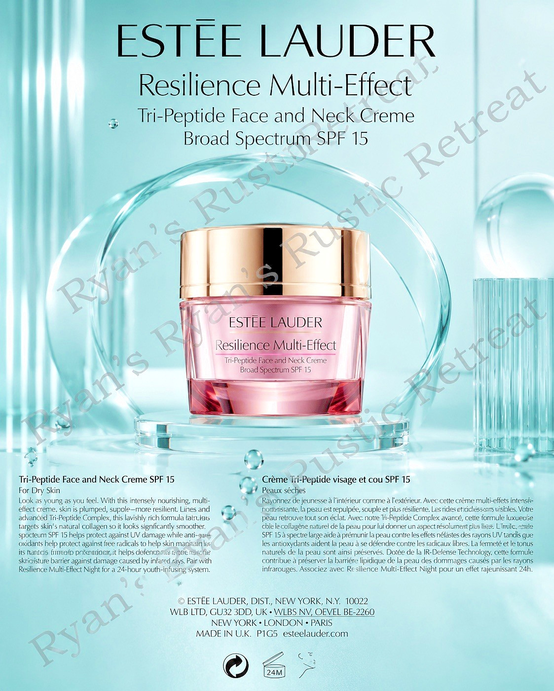ESTĒE LAUDER – Resilience Multi-Effect Tri-Peptide Face and Neck Creme – 1.7 oz