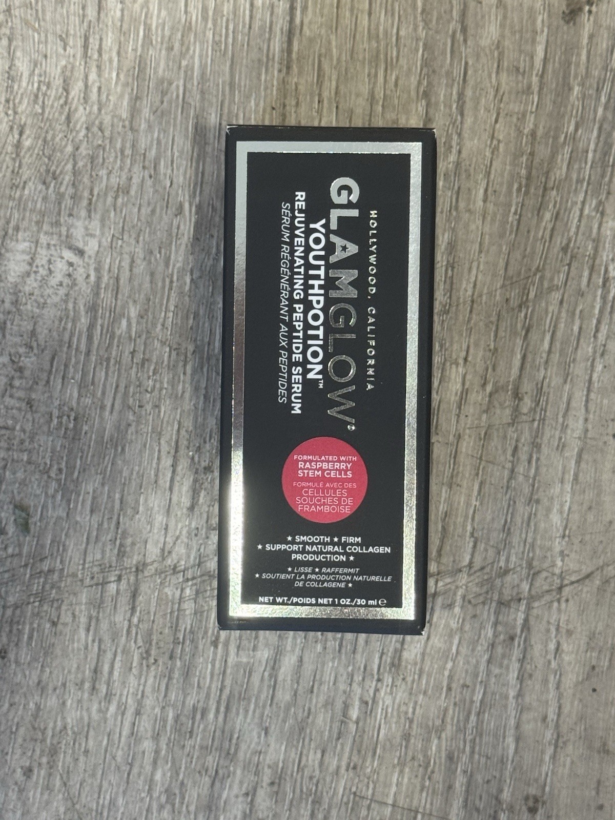 GlamGlow Youthpotion Rejuvenating peptide Serum 1 oz NIB