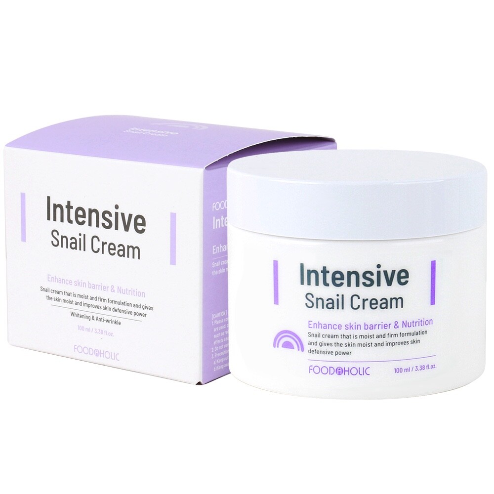 FOOD A HOLIC Intensive Snail Face Cream 100ml / 3.38fl.oz Whitening Anti-Wrinkle