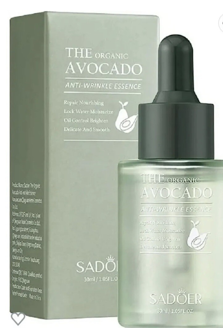 SADOER The Organic Avocado Anti Wrinkle Essence 1.05 FL Oz.
