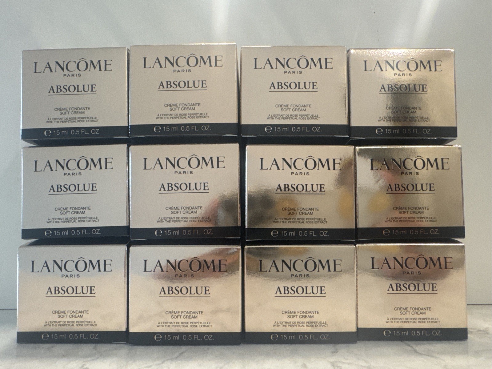 12 LANCOME Absolue Soft Cream with the perpetual rose extract .5 OZ / 15 ML NIB