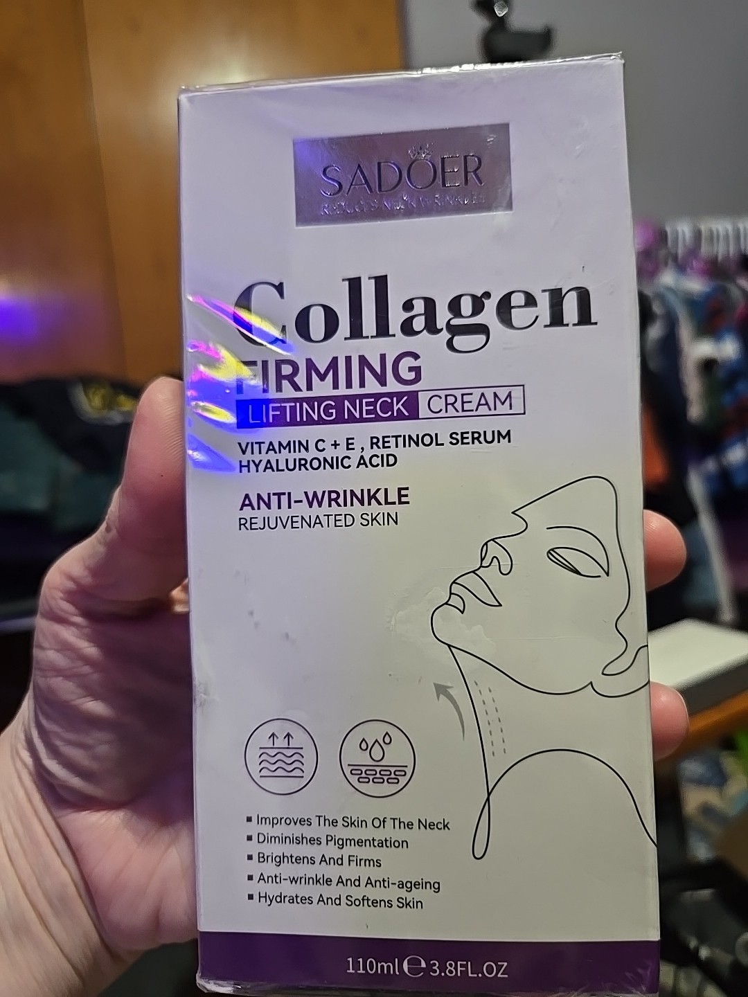 Sadoer Collagen Firming Lifting Neck Cream Anti-Wrinkle Rejuvenated Exp 07/27