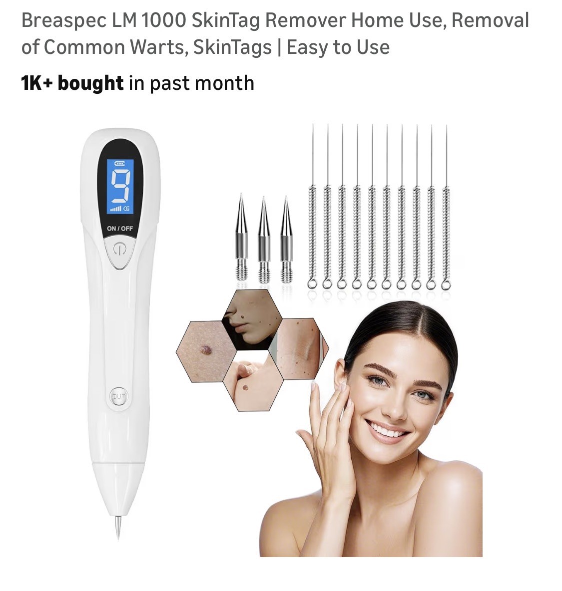 OPHERA Pen Rechargeable Skin Cleaning Beauty Machine Skin Tag Mole Spot Remover