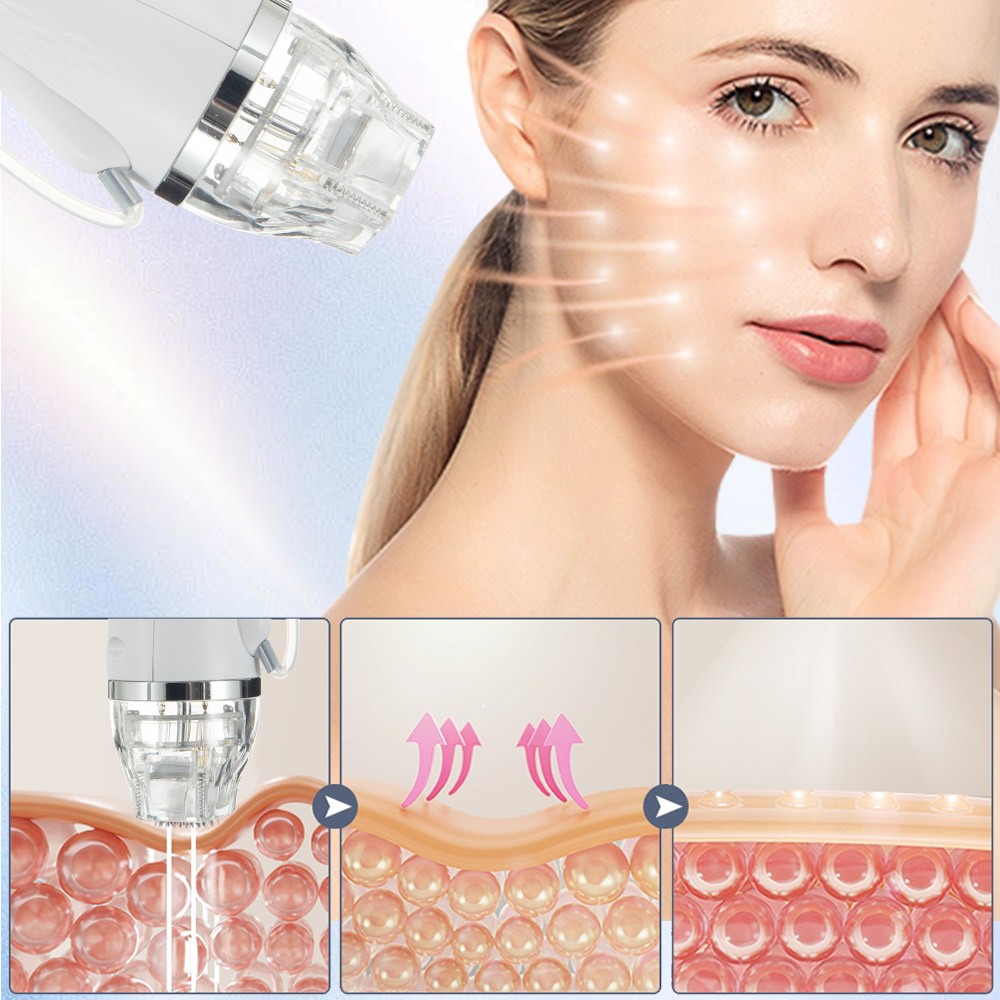 2 in 1 Fractional Micro Beauty Machine Cold Hammer Acne Removal Face Lifting Spa