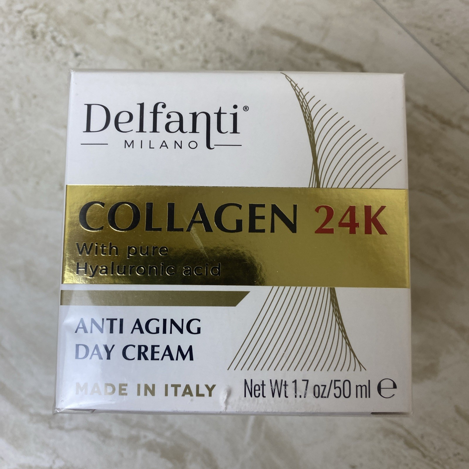 DELFANTI MILANO COLLAGEN 24K Anti-Aging Day Cream 1.7OZ Made in Italy NIB