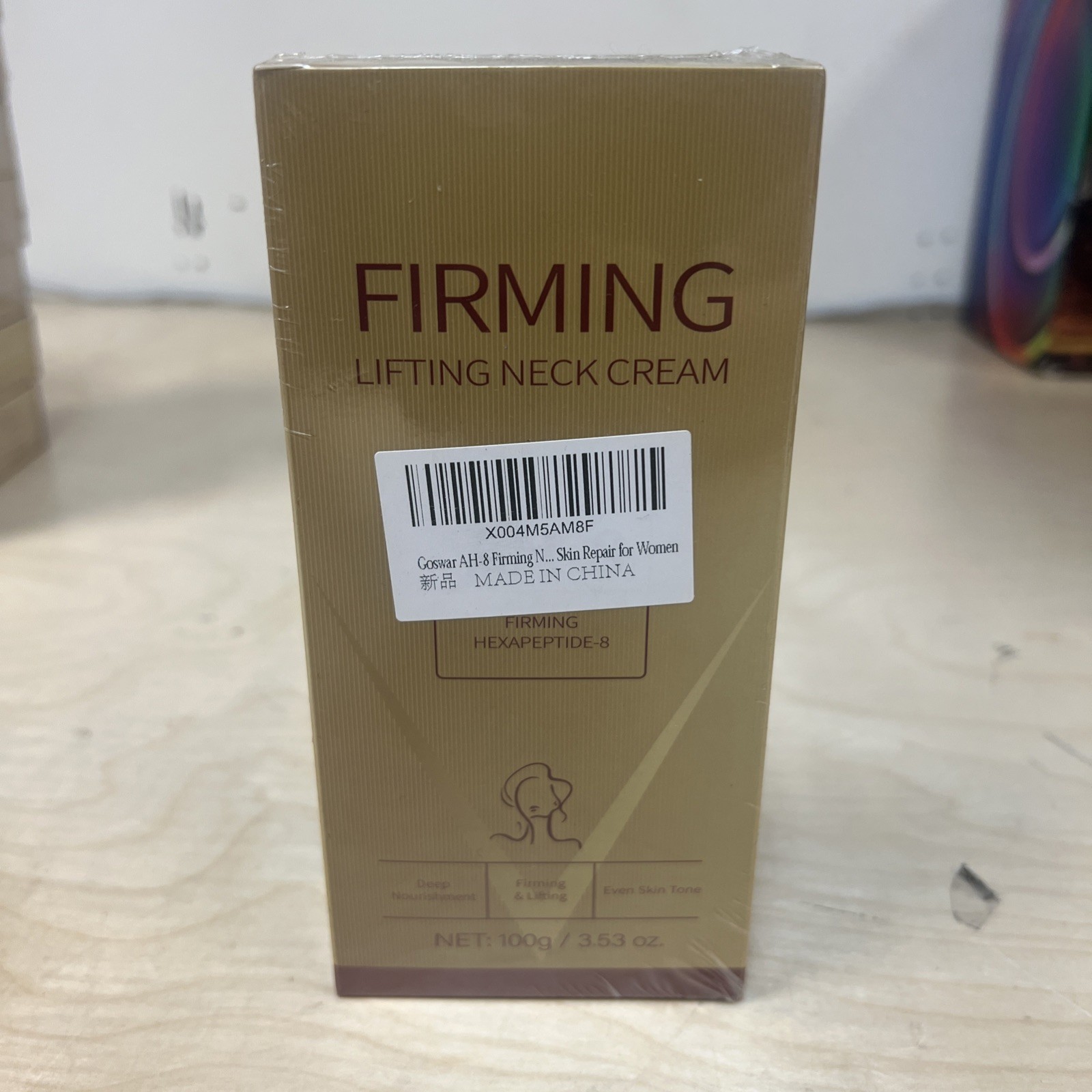 AH-8 Firming Neck Cream Crepey Skin Body Care Exp 2028 New In Box Lg 4.23 Oz
