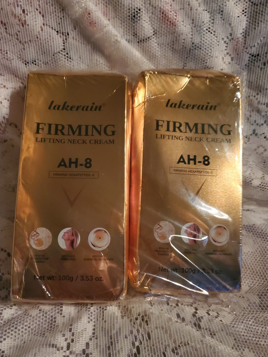 2x AH-8 Firming Neck Cream for Crepey Skin Body Care By Lakerain Hexapeptide-8