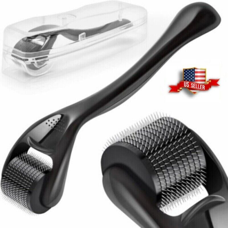 Beard Roller Derma System Titanium Micro Needles for Facial, Body & Hair Growth