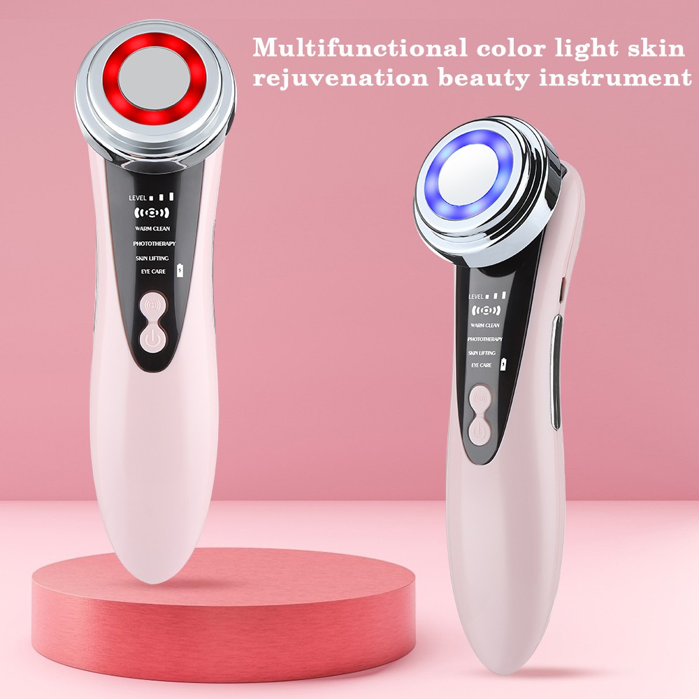 5in1 RF EMS Radio Frequency Facial Massager LED Photon Skin Rejuvenation Device
