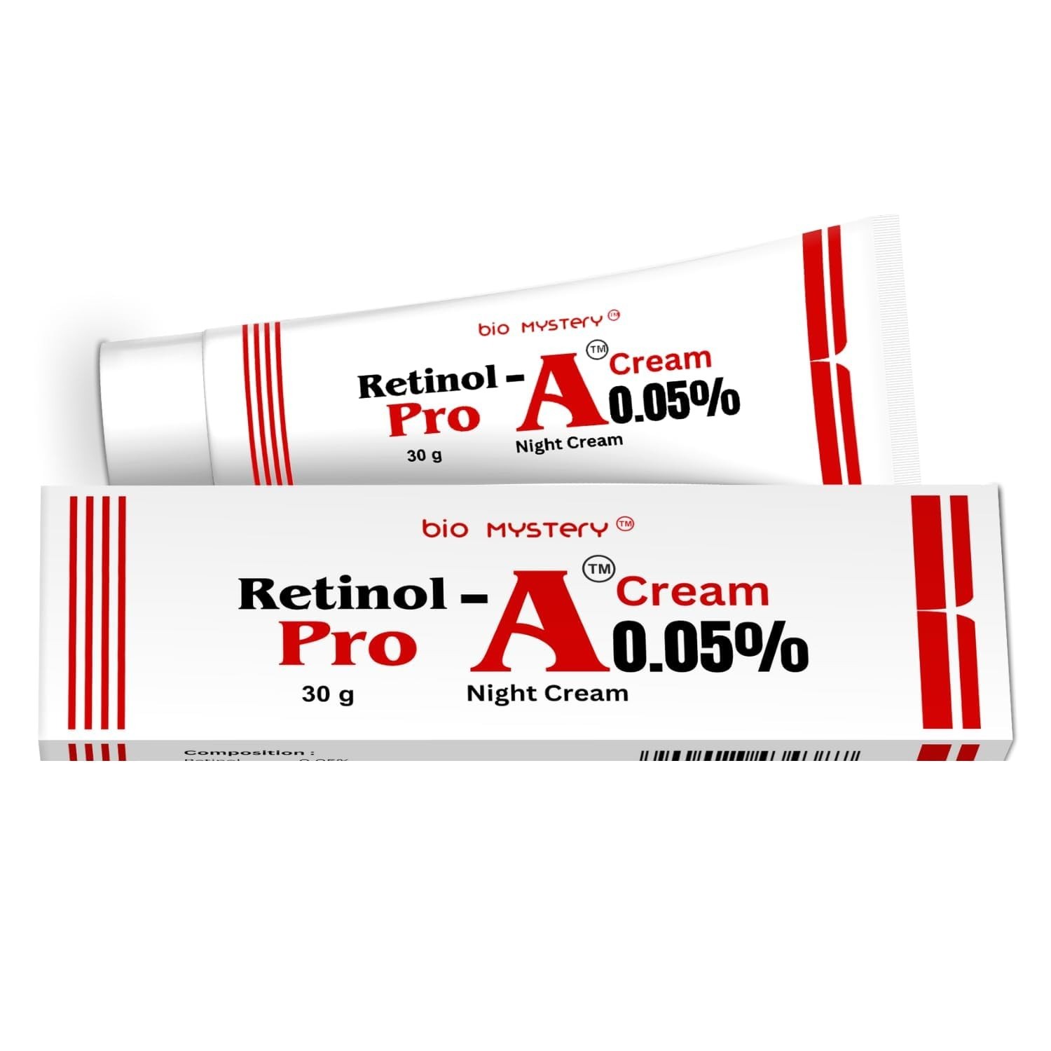 Bio Mystery Retinol Pro 0.05% Vitamin A Night Cream Face Moisturiser 30g