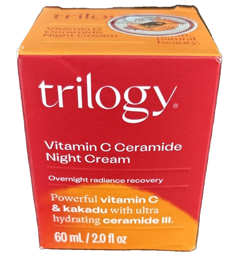Trilogy – Vitamin C Ceramide Night Cream. 5ml. Brand New In Box. AU. exp 2/28