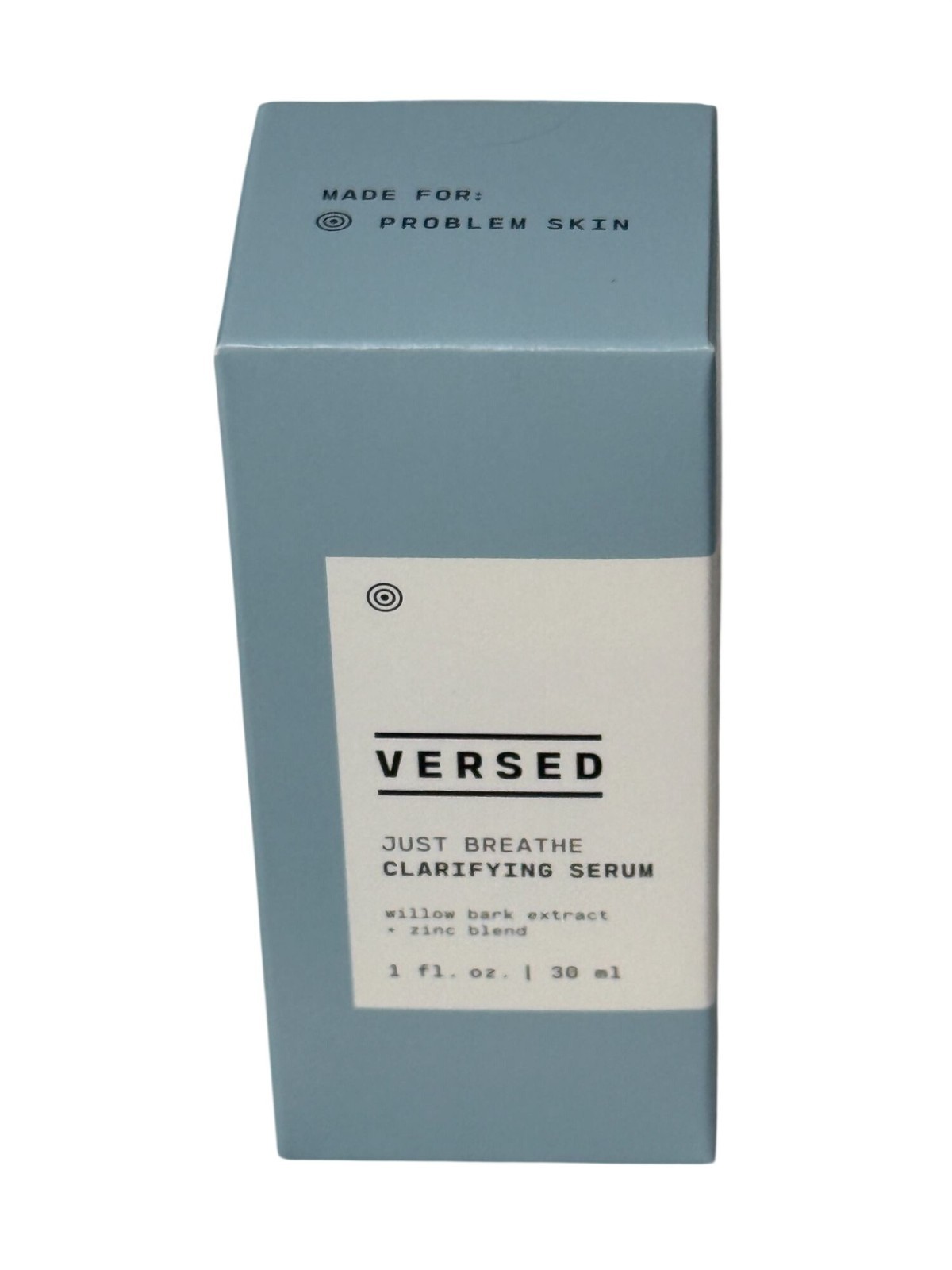 Versed Just Breathe Clarifying Serum Willow Bark Zinc 1oz Problem Skin