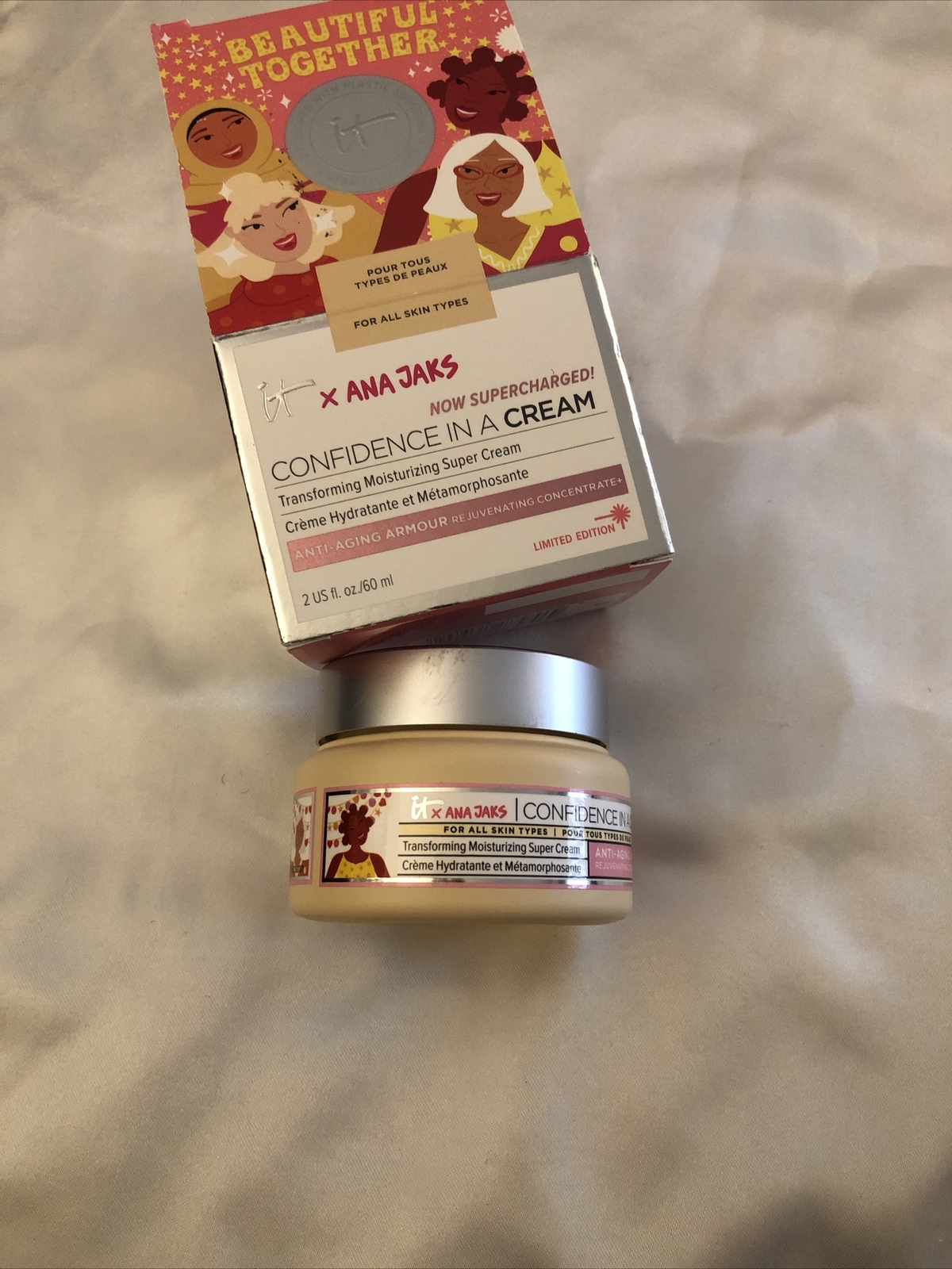 IT Cosmetics x Ana Jaks Confidence In A Cream Anti-Aging Supercharged 60ml NIB