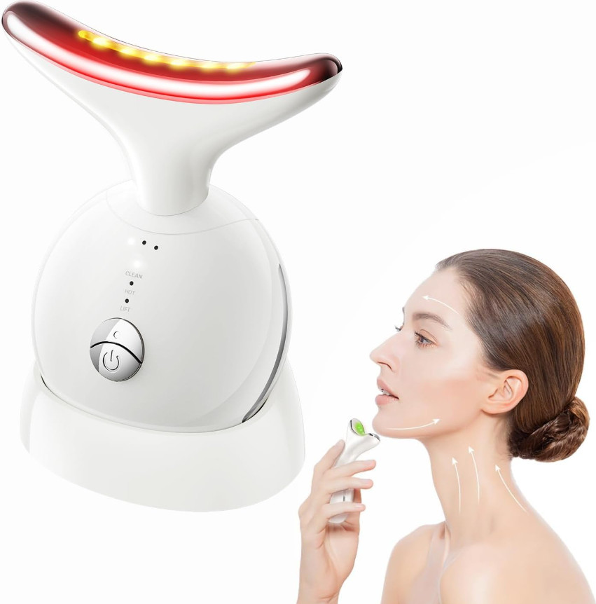 7 in 1 Face Massager Tool, Red Light Therapy for Face and Neck, Portable Face…