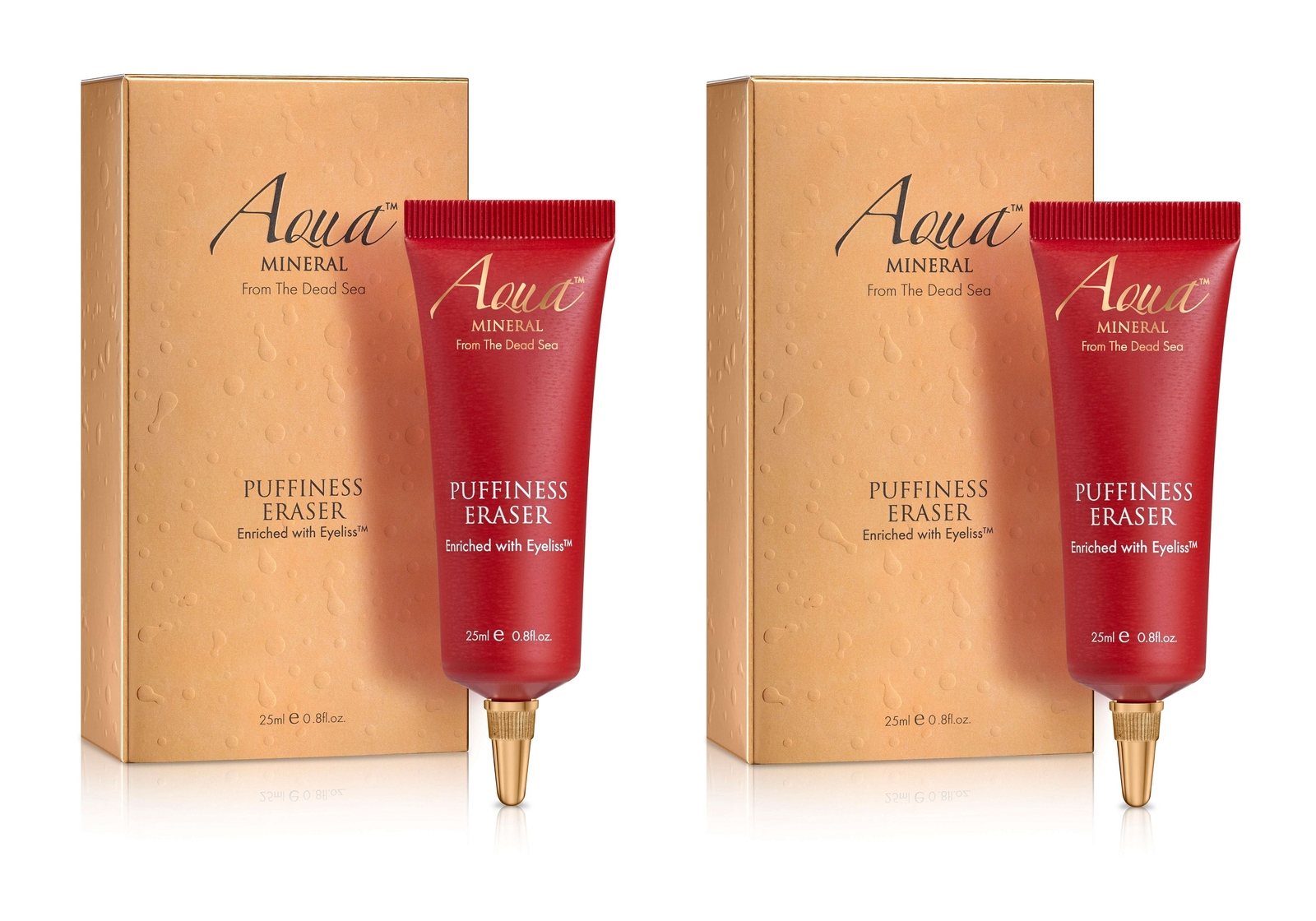 PROMOTION Aqua Mineral PUFFINESS ERASER under eye bags remove puffy 2 BOXES 50ml