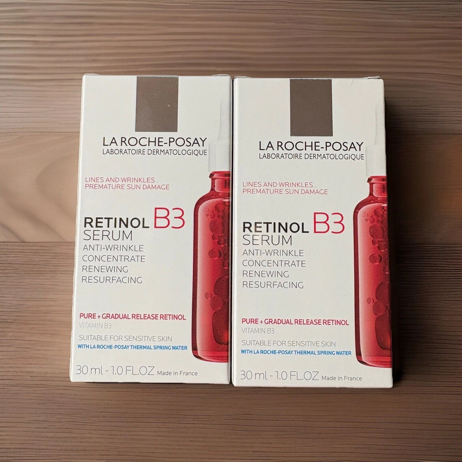 2x La Roche Posay Retinol Serum B3 Anti-Wrinkle Concentrate 1 oz Exp. 01/2028