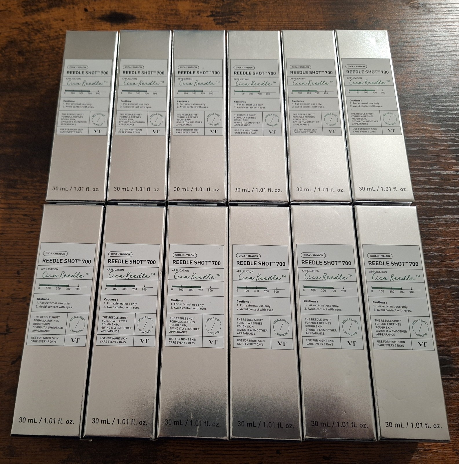 (Pack Of 12) VT Cosmetics Cica Reedle Shot 700 Exosome Microneedling Serum 50ml