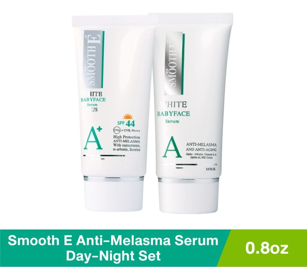Smooth E Anti-Melasma White Babyface Serum Day-Night Set (0.8 Oz.) x 2 pcs