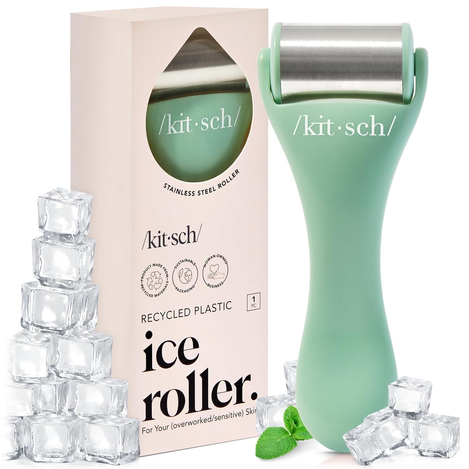 Ice Roller for Face – Stainless Steel Ice Face Roller to Reduce Puffiness, Re…