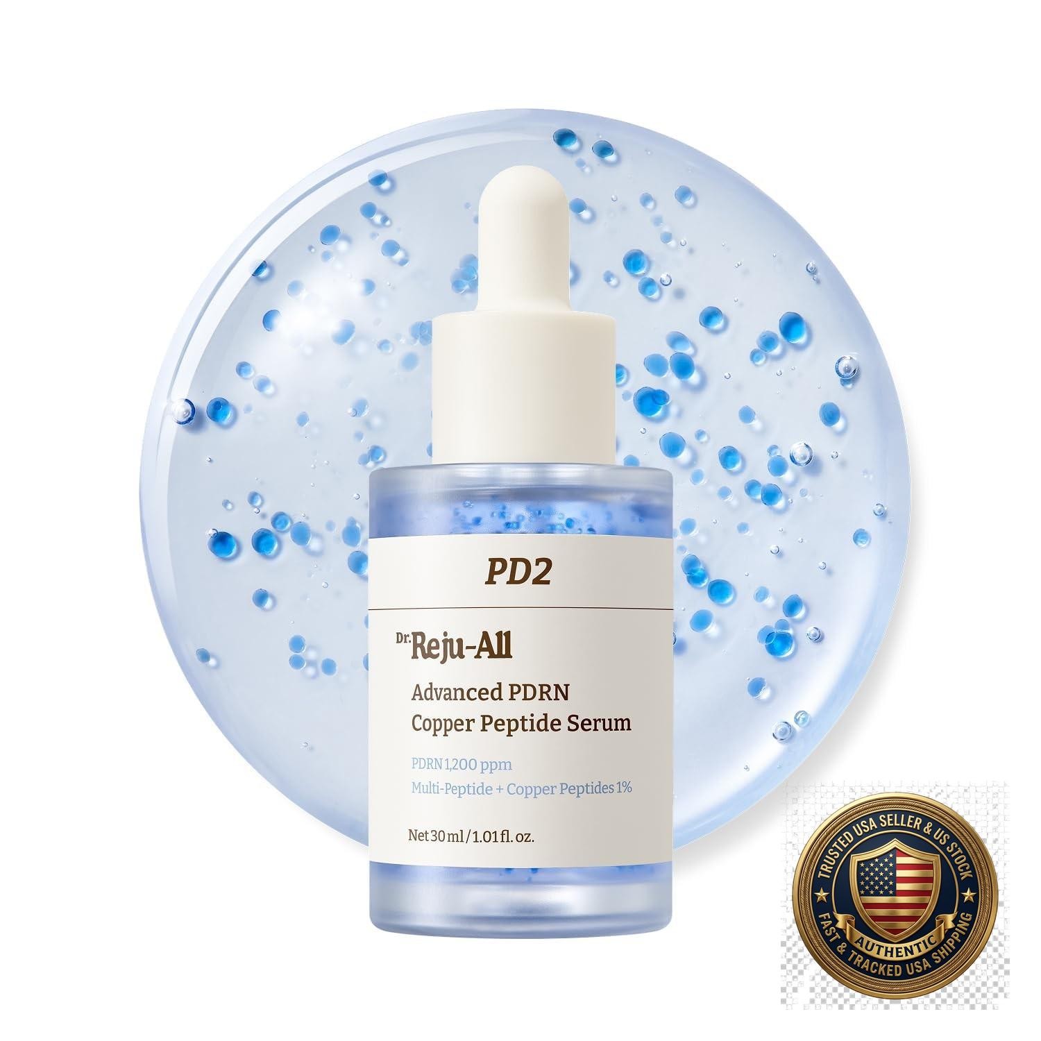 Copper Peptide PDRN Serum for Face Firming and Skin Elasticity