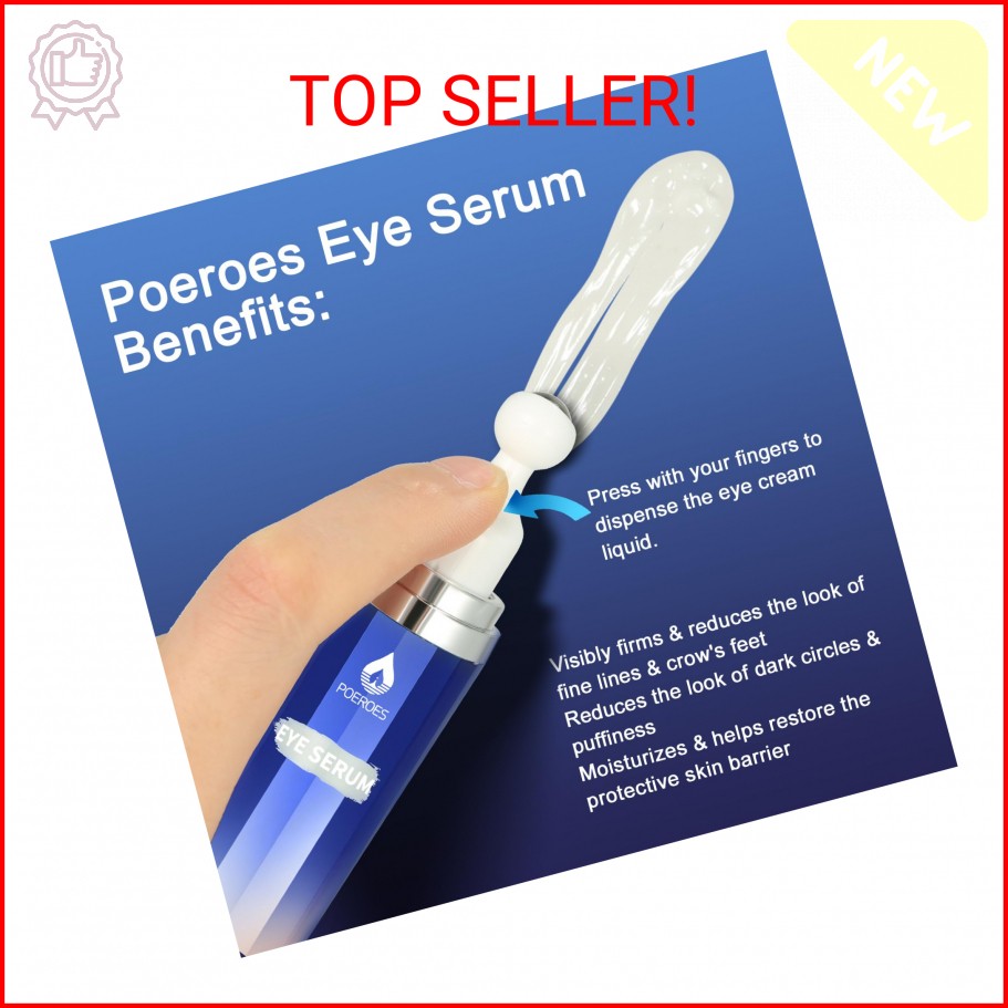 Eye Serum with 8% Caffeine 8% Retinol Hyaluronic Acid Niacinamide peptides for P