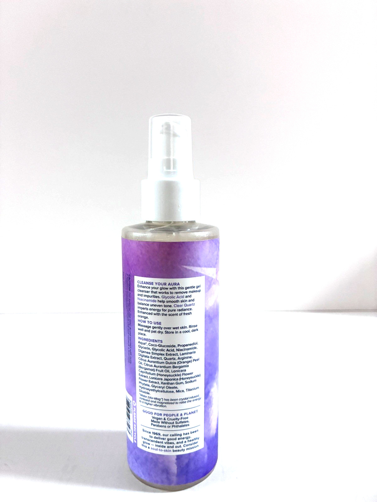 Heritage Store Aura Glow Skincare Set Cleanser Mask Eye Cream Vegan Cruelty Free