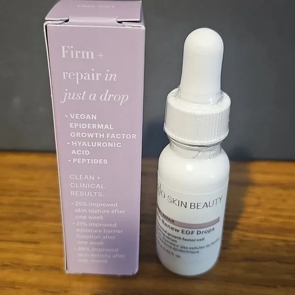 Glo Skin Beauty Bio-Renew EGF Serum .43oz NIB Anti-Aging Cell Repairing