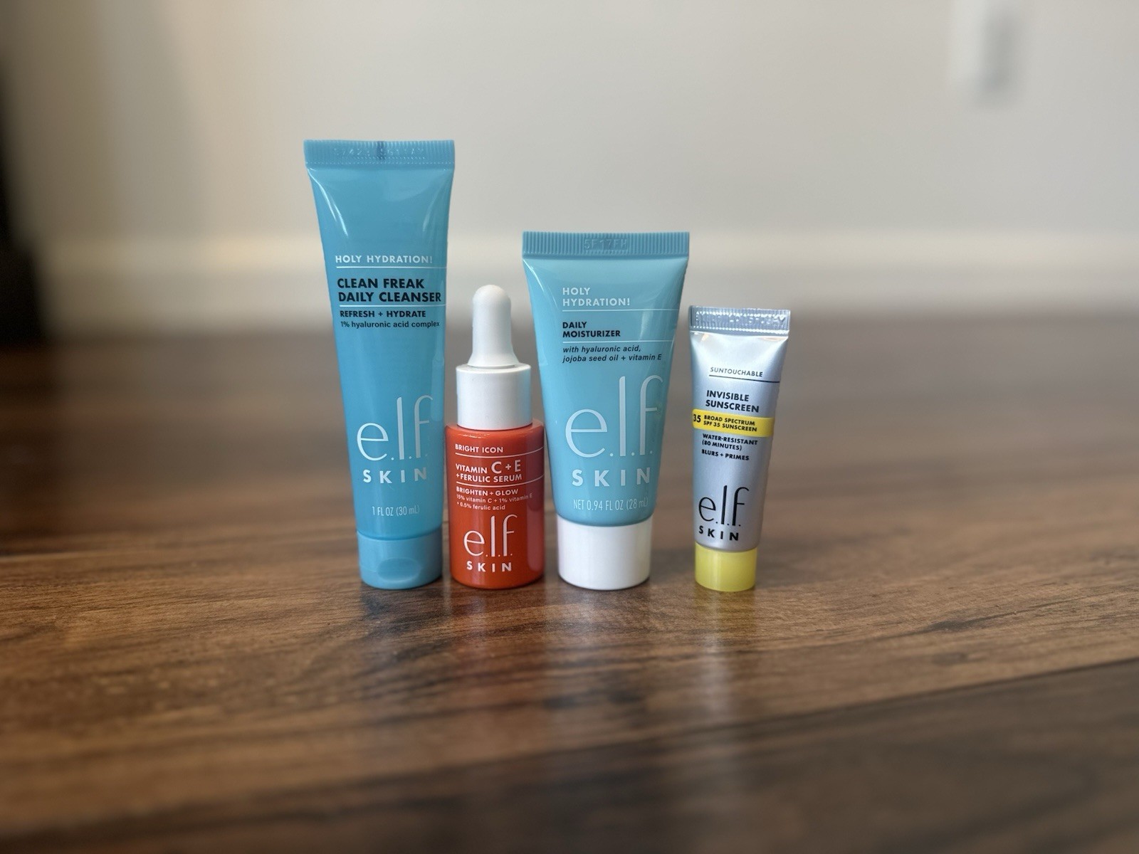 e.l.f. SKIN Wake the e.l.f. Up Skincare Kit, Travel-Size Hydrating Face Clean
