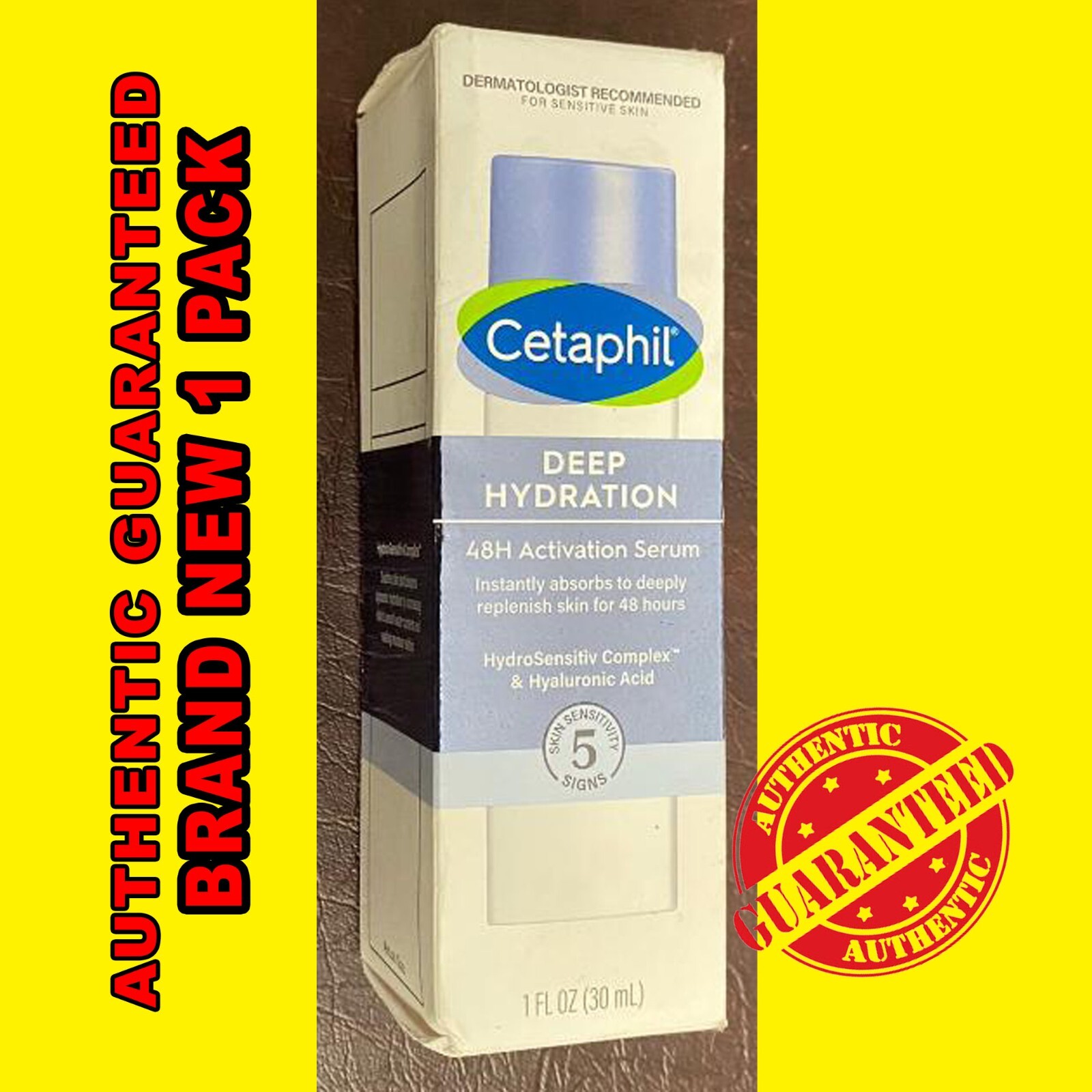 Cetaphil Deep Hydration Fragrance Free 48 Hour Activation 1 Fl Oz AUTHENTIC