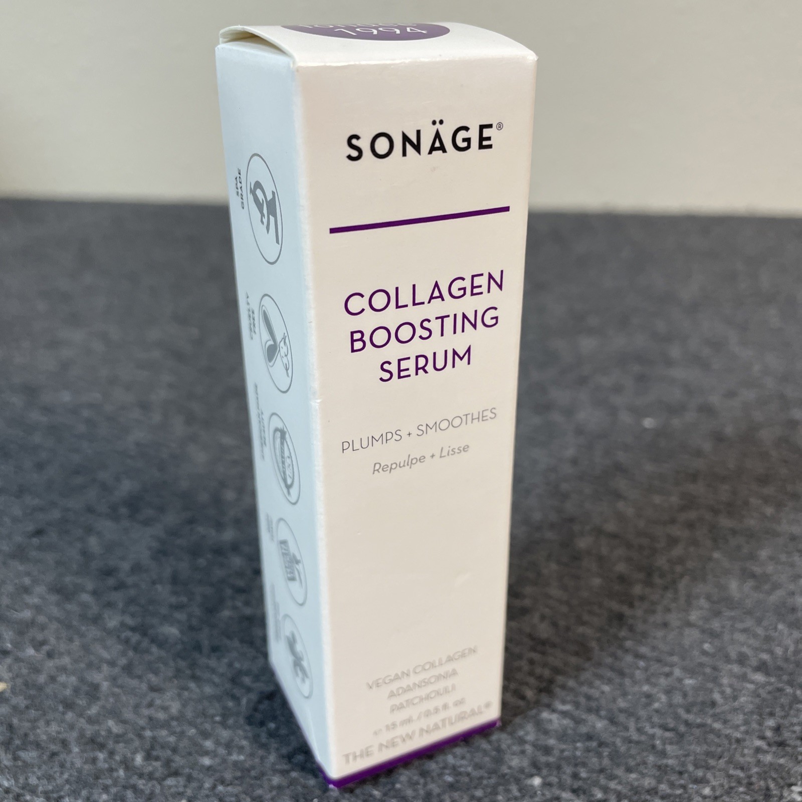 Sonäge Collagen Boosting Serum 15ml 0.5oz Vegan Collagen NEW