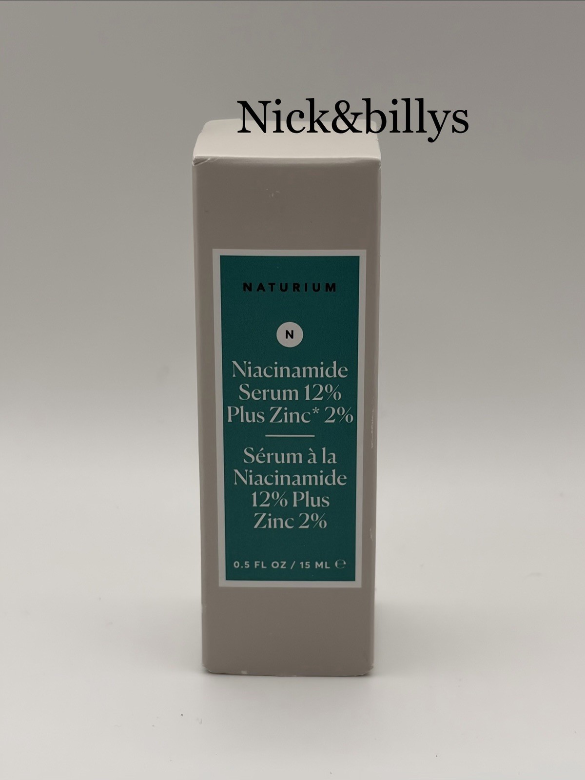 NEW NIB Naturium Niacinamide Face Serum 12% + Zinc 2% Travel Size 15ml/0.5oz