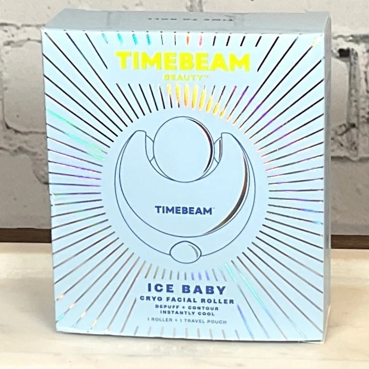 NEW IN BOX TIMEBEAM BEAUTY Ice Baby Cryo Facial Roller NO FRIDGE NEEDED